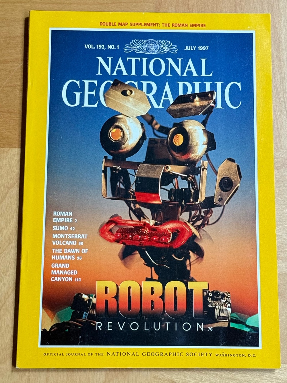 National Geographic Magazine Vol. 192 No.1 Robot Revolution July 1997